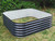 Vegtub charcoal grey steel corrugated raised vegetable bed
