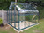Vitavia saturn garden greenhouse with curved roof and double sliding doors