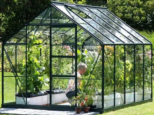 Viatavia neptune powder coated green quality greenhouse