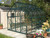Vitavia saturn curved roof greenhouse with green frame