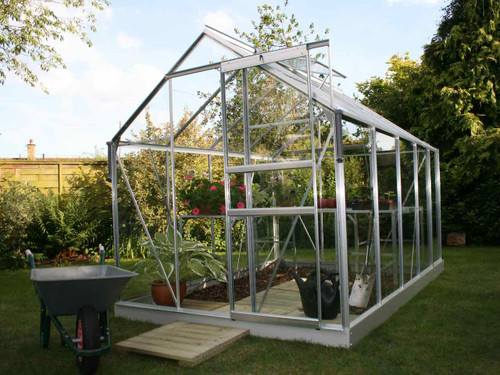 High quality Vitavia Venus 6ft wide anodised aluminium greenhouse available in 4ft, 6ft, 8ft, 10ft and 12ft lengths - supply and build options available