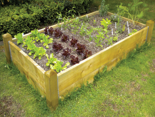 Ready made herb and salad garden installed